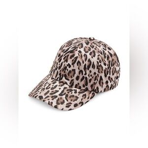 vince camuto — leopard print baseball hat